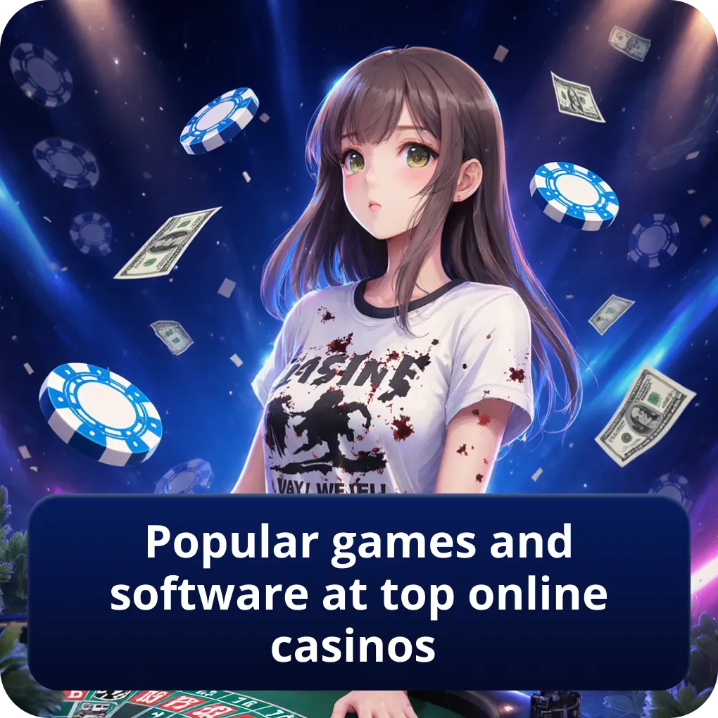 Popular Games and Software at Top Online Casinos