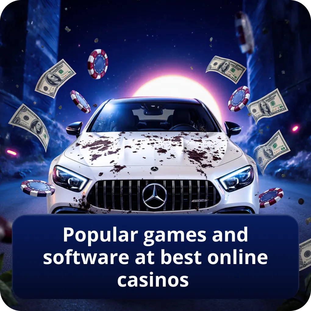 Popular games and software at best online casinos